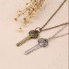 Antique Sherlock Necklace Vintage Key Pendant