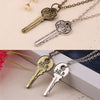 Antique Sherlock Necklace Vintage Key Pendant