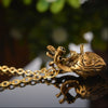Anatomy Heart Antique Silver and Bronze Pendant